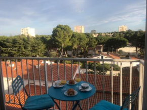 Argelès: Appartement climatisé proche plage avec balcon, 4 couchages - FR-1-309-386